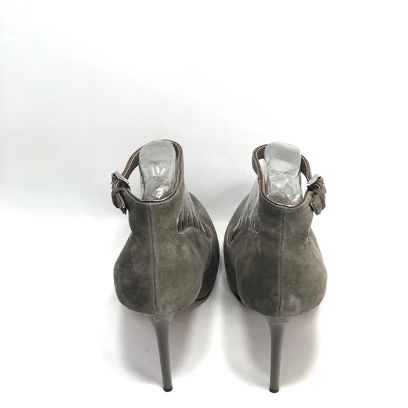 Badgley Mischka Suede Ankle Strap High Heel - Picture 3 of 4